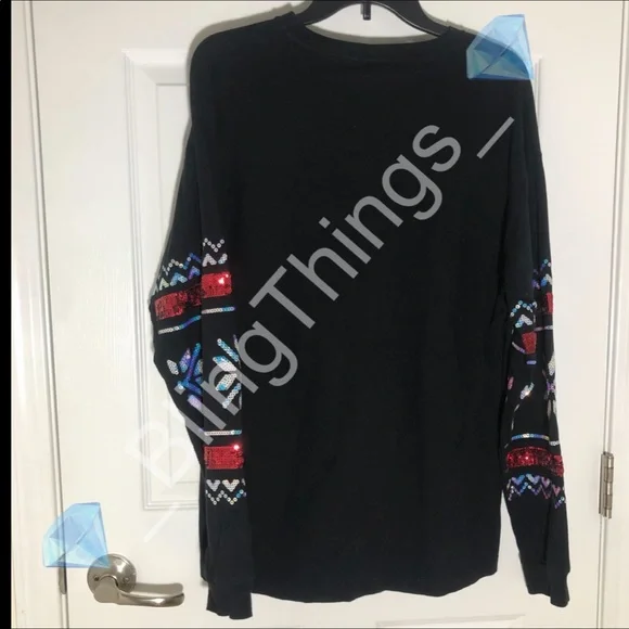 💎Rare VS PINK Holiday Christmas Bling Shirt💎 - Picture 4 of 5